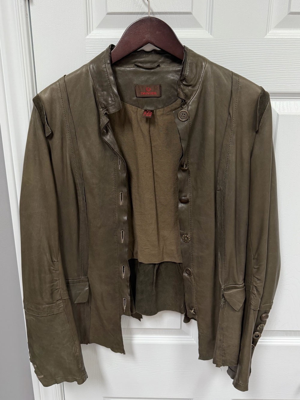 Danier Leather Olive Green Jacket